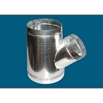 M&M 80014128 Round Lateral Wye, 14 x 12 x 8 in, 28 ga