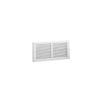 Hart & Cooley  by Duravent 043357 672 Air Grille, 20 in W x 20 in H, 540 to 1081 cfm Flow Rate, Steel, Bright White Enamel, Domestic