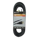 Southwire  Polar/Solar  9856SW0008 Type SJEO Heavy Duty Replacement Power Supply Cord, 125 VAC, (3) 16 AWG Bare Copper Conductor, 9 ft L