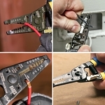 Klein  Klein-Kurve  11055 Insulated Wire Stripper/Cutter, 18 to 10 AWG Solid, 20 to 12 AWG Stranded Cable/Wire, #6-32 Screw Shearing