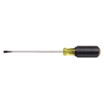 Klein  Cushion-Grip  601-6 Screwdriver, 3/16 in Cabinet Point, Steel Shank, 9-3/4 in OAL, Acetate Handle, Polished Chrome, ANSI/ASME Specified
