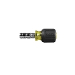 Klein  Slide Drive  65131 2-in-1 Heavy Duty Unique Multi-Nutdriver, 1/4 in, 5/16 in, Hex Shank, Cushion Grip Handle