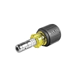 Klein  Slide Drive  65131 2-in-1 Heavy Duty Unique Multi-Nutdriver, 1/4 in, 5/16 in, Hex Shank, Cushion Grip Handle