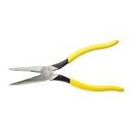 Klein  D203-8 Heavy Duty Long Nose Plier, Tool Steel Jaw, 2.313 in L x 1 in W Jaw, 8.438 in OAL