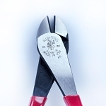 Klein  D248-8 Cutting Plier, 3/4 in Nominal, 0.813 in L x 1.188 in W x 0.813 in THK Steel Short/Oval Jaw, 8.063 in OAL, Flush Cut