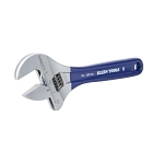 Klein  D509-8 Extra Wide Adjustable Wrench, 1-1/2 in, Polished Chrome, 8-1/2 in OAL, Hardened Steel Body