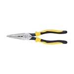 Klein  Journeyman  J203-8N Heavy Duty Side Cutting Long Nose Plier, Tool Steel Jaw, 2.313 in L x 1 in W Jaw, 8.563 in OAL