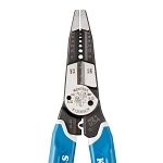 Klein  Klein-Kurve  K12065CR Heavy Duty Wire Stripper/Cutter/Crimper Multi-Tool With (6) Stripping Holes, 18 to 8 AWG, 20 to 10 AWG, 8.3 in OAL, 32 to 6 AWG, 32 to 8 AWG Shearing, Forged Steel Body