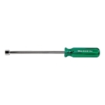 Klein  S116 Nutdriver, 11/32 in, Hollow Shank, Green Smooth Grip Handle, ANSI/ASME Specified, Polished Chrome