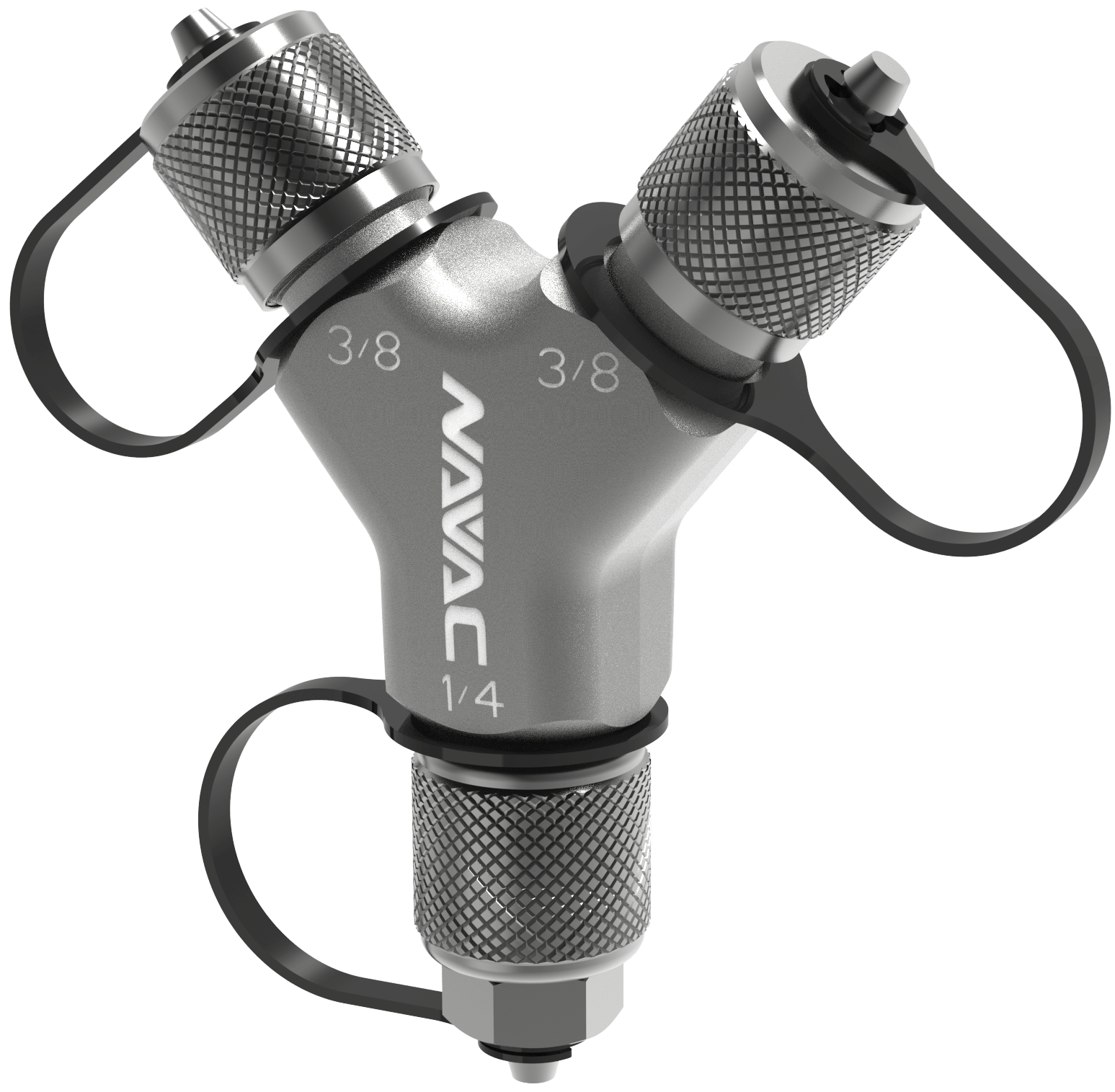 NAVAC F1029 Rapid-Y Connection Fitting 2 X 3/8" MPT TO 1 X 1/4" FPT