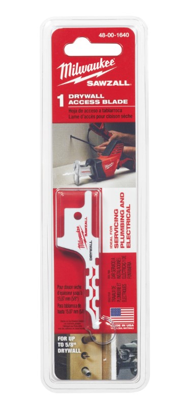 Milwaukee SAWZALL 48-00-1630 Drywall Blade, 2-1/"