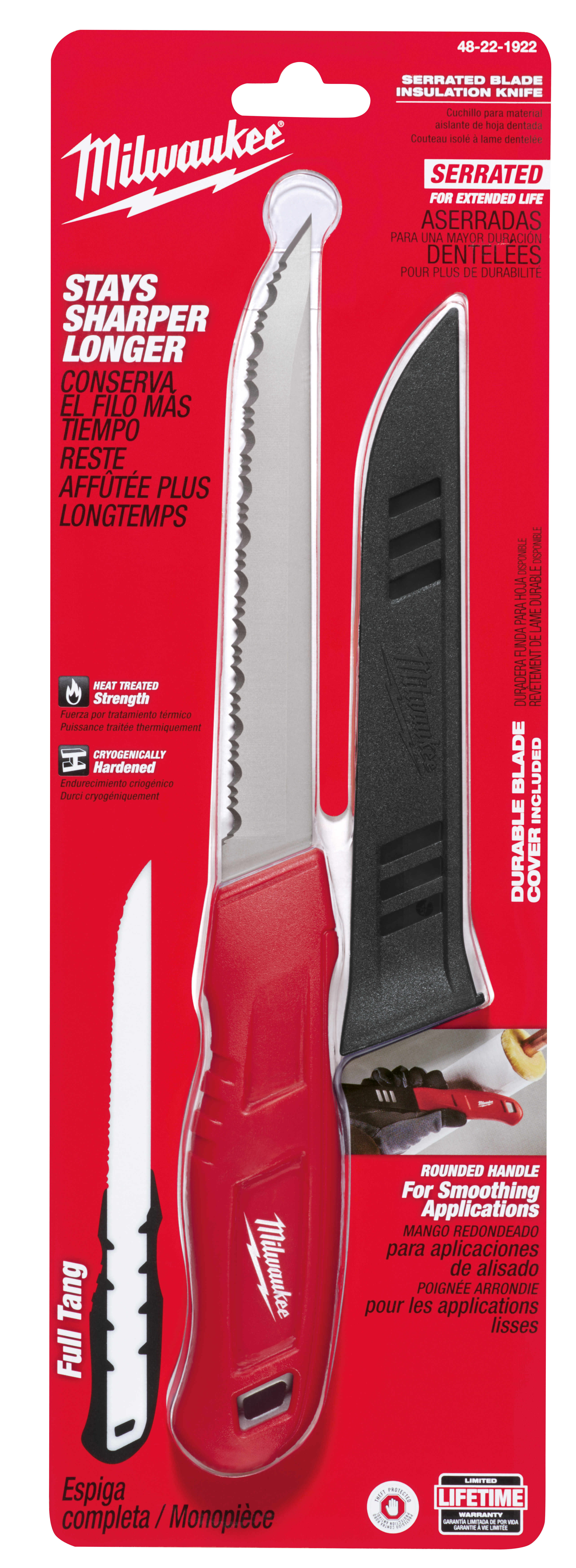 Milwaukee 48-22-1922 Serrated Blade Insulation Knife