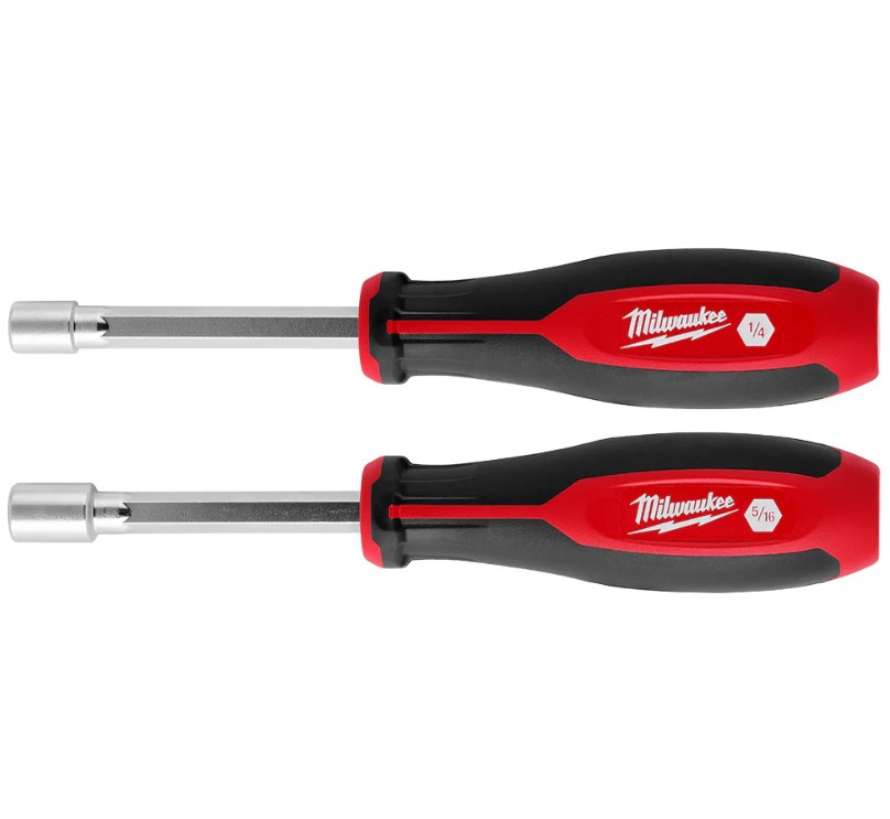 Milwaukee 48-22-2542, 2pc SAE HollowCore Magnetic Nut Driver Set