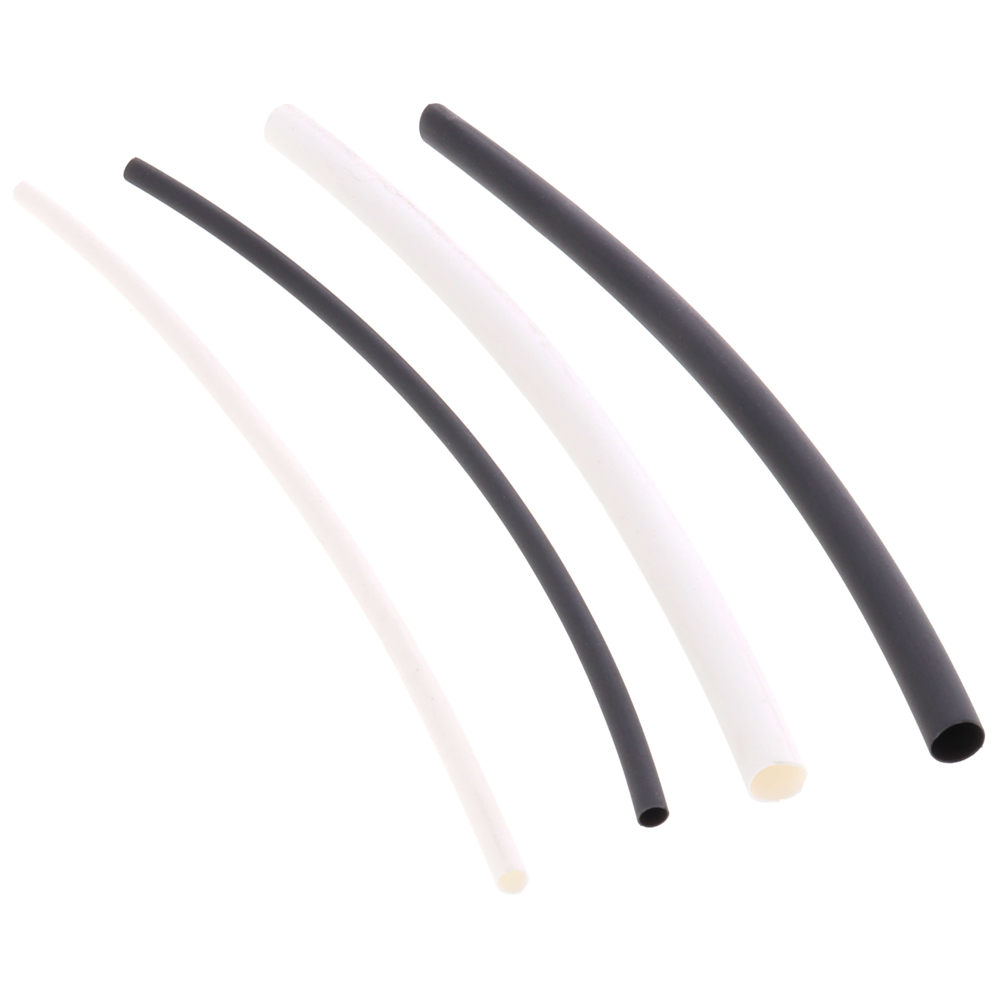 6370 HEAT SHRINK TUBING ASSORT. B&W 1/8IN & 1/4IN SUPPLIED 6IN