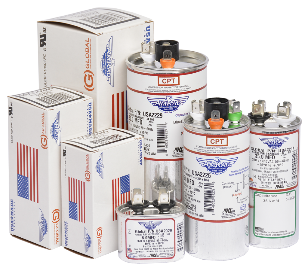 AmRad - NC31917-033 USA2272B 30/7.5MFD 370/440V RND USA MADE